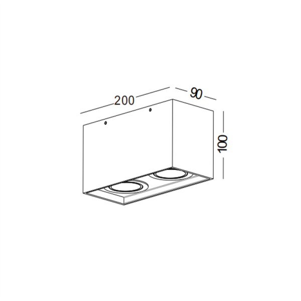 BL002-WT-GU10 Lamp led surface down light - Image 2