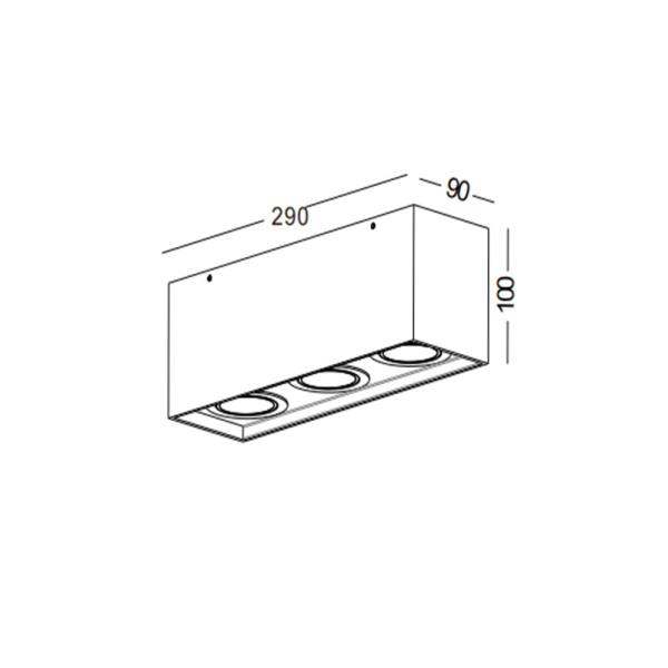BL003-BK-GU10 Lamp led surface down light - Image 2