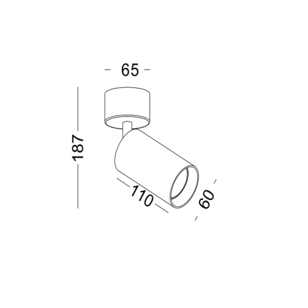 DS001-BK-5W GU10 lamp led surface spot light - Image 2