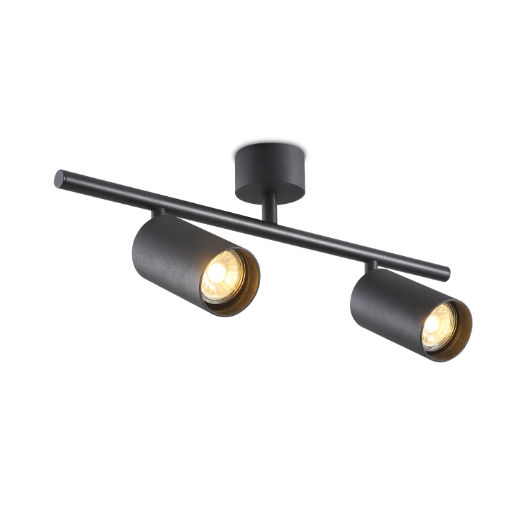 DS002-BK-2*5W GU10 lamp led surface spot light