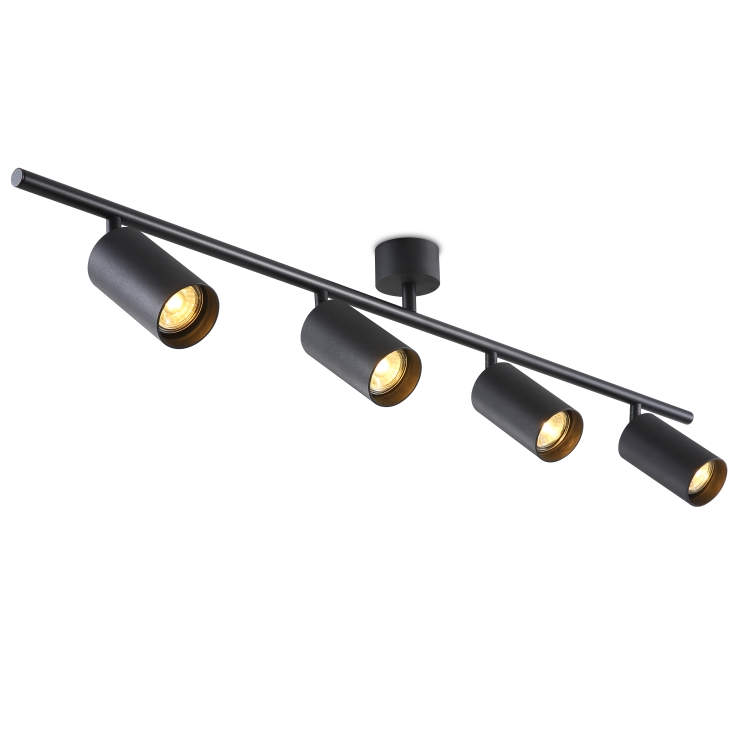 DS004-BK-4*5W GU10 lamp led surface track light