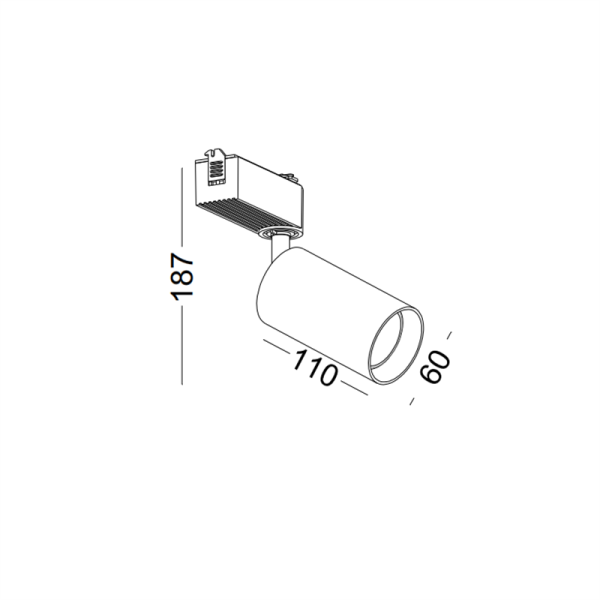 DS005-WT-5W GU10 led track light - Image 2