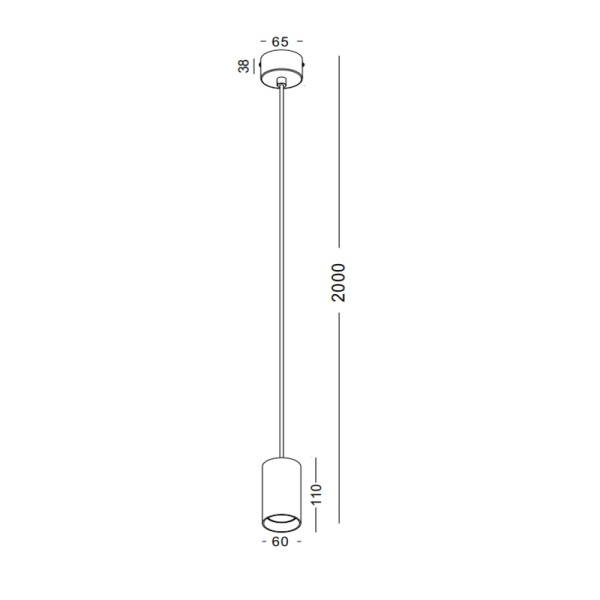 DS006-GD-5W GU10 led pendant light - Image 2