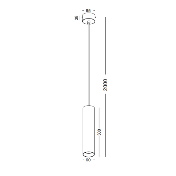 DS008-GD-5W GU10 Led pendant light - Image 2