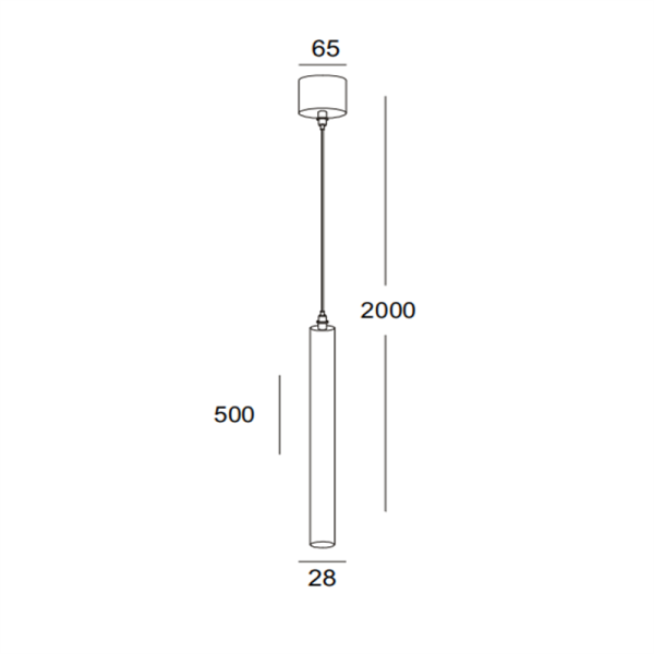 HL012-WT-1*3W Bedroom led pendant light - Image 2