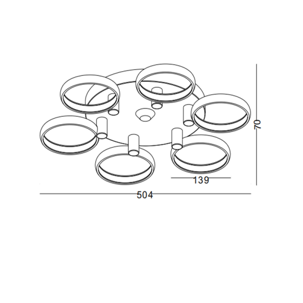 LBL140-36W Living room led ceiling light - Image 2
