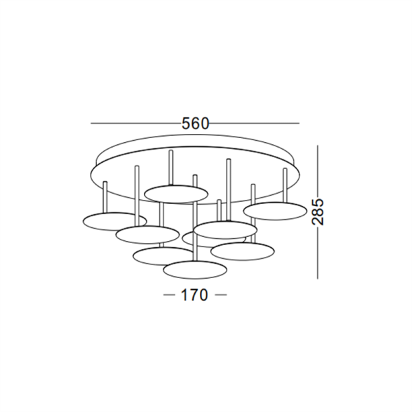 LBL166-54W Bedroom led ceiling light - Image 3