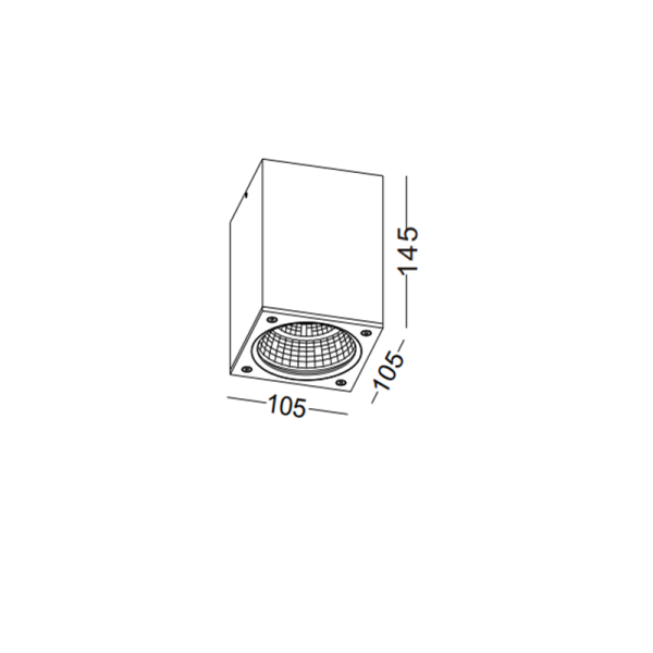 LBL187-12W Led outdoor ceiling light - Image 3
