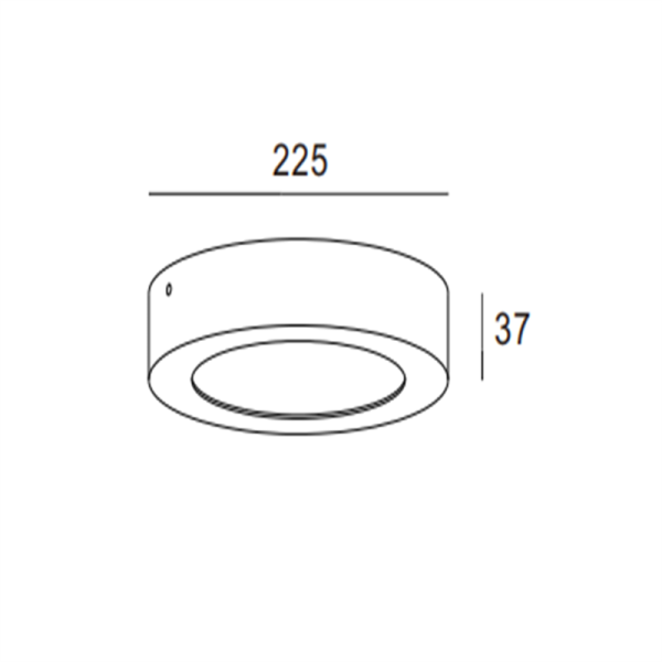 LBL202-WT-18W Round led surface down light - Image 3
