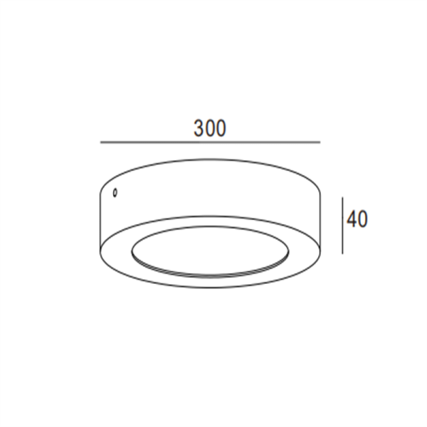 LBL203-WT-24W Round led surface down light - Image 2