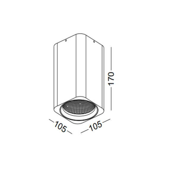 LBL214-12W Modern style led surface down light - Image 2
