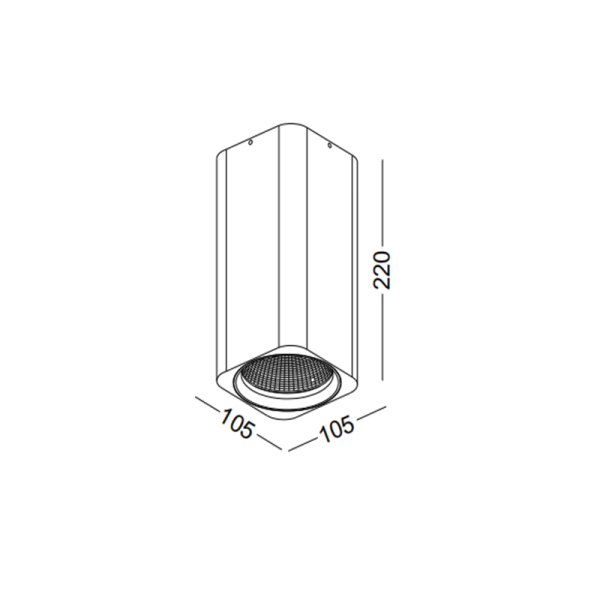 LBL215-12W Modern style led surface down light - Image 2