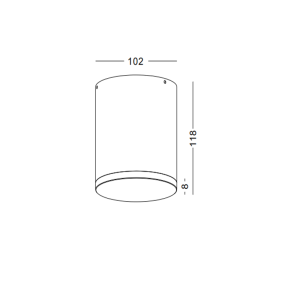 LBL249-12W Led outdoor ceiling light - Image 3
