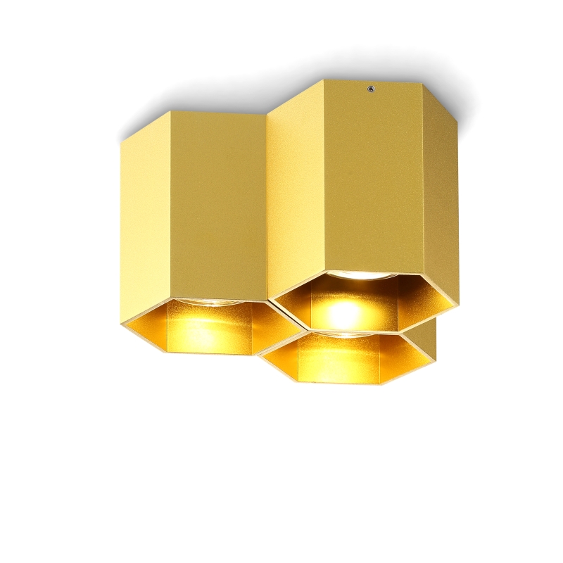 LBL253B-GD-3*GU10 Lamp led surface down light