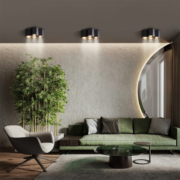 LBL254-BK-4*GU10 Lamp led surface down light - Image 2