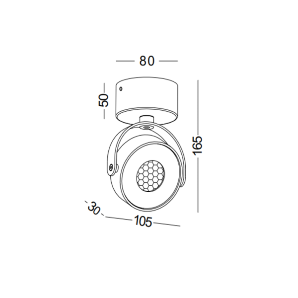 LBL264-WT-9W Cob led surface spot light - Image 2