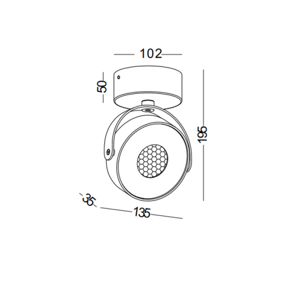 LBL268-WT-16W Modern style led surface spot light - Image 2