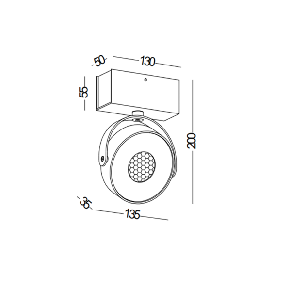 LBL269-BK-16W Modern style led surface spot light - Image 2