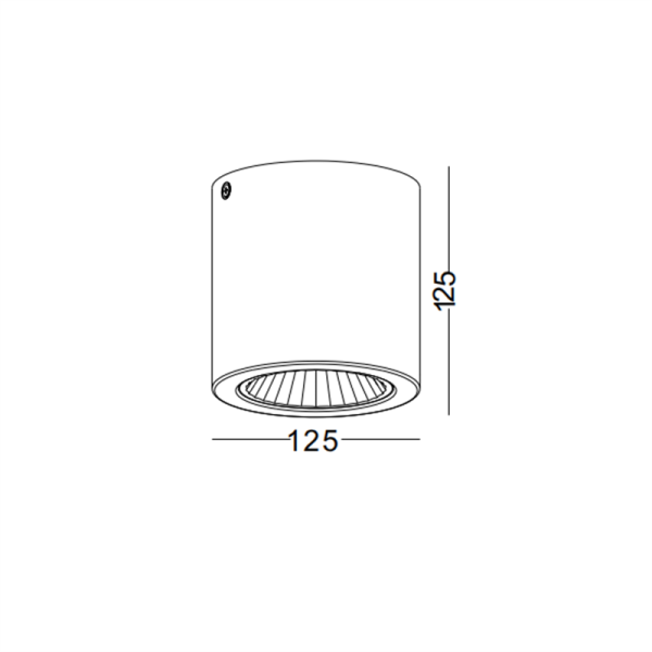 LBL275-BK-12W Modern style led surface down light - Image 2