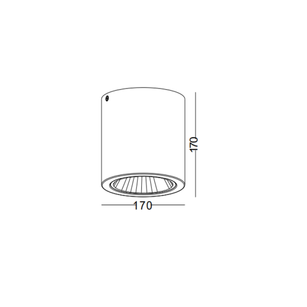 LBL277-WT-28W Modern style led surface down light - Image 2