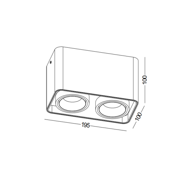 LBL709-WT-2*9W Led Surface Down Light - Image 2