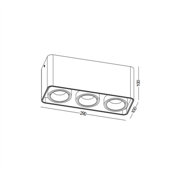 LBL710-WT-3*9W Led Surface Down Light - Image 2