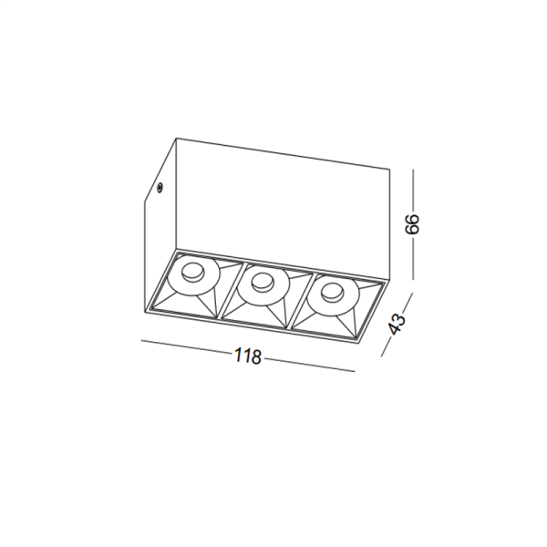 LBL712-BK-3*3W Led Surface Down Light - Image 2