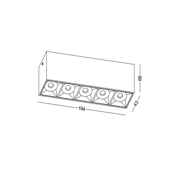 LBL713-WT-5*3W Led Surface Down Light - Image 2