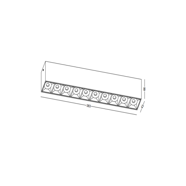 LBL714-BK-10*3W Led Surface Down Light - Image 2