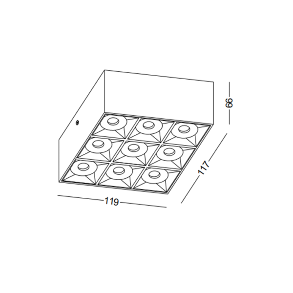 LBL715-BK-9*3W Led Surface Down Light - Image 2