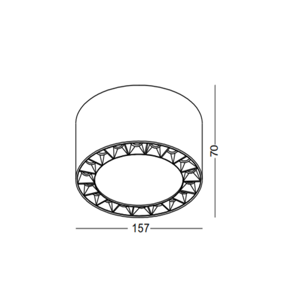 LBL719-18W Modenr style led surface down light - Image 3