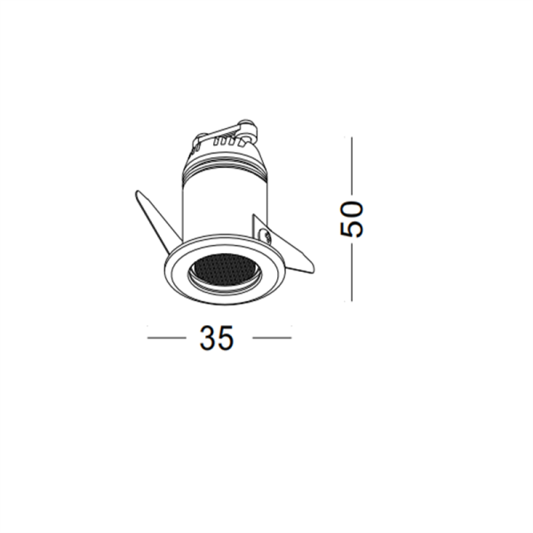 LDC005A-BK-3W Modern style led recessed spot light - Image 2