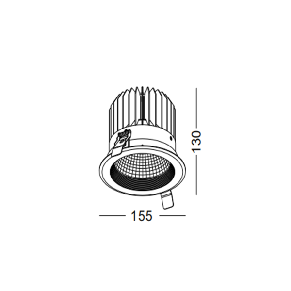 LDC207-20W-COB led recessed spot light - Image 2