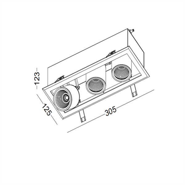 LDC319-COB 15W grille light led ceiling light - Image 2