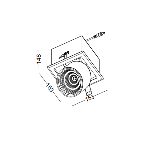 LDC320-COB 12W grille light led ceiling light - Image 2
