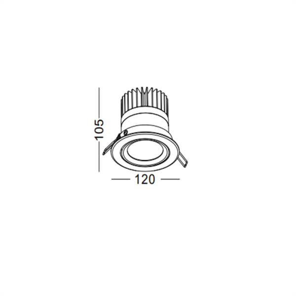 LDC336-9W Led outdoor ceiling light - Image 2