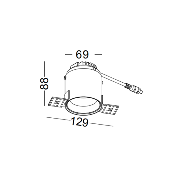 LDC339-COB 5W rimless LED Spot light led ceiling light - Image 2