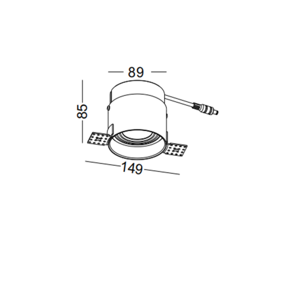 LDC342-COB 5W rimless LED Spot light led ceiling light rotatable - Image 2