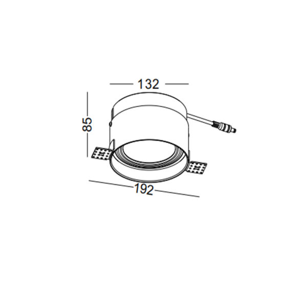 LDC344-COB 12W rimless LED Spot light led ceiling light rotatable - Image 2