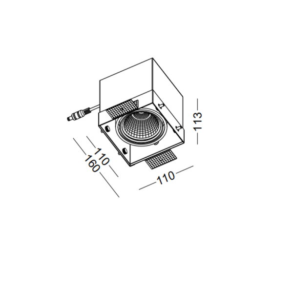 LDC359-Rimless COB 9W grille light led ceiling light - Image 2