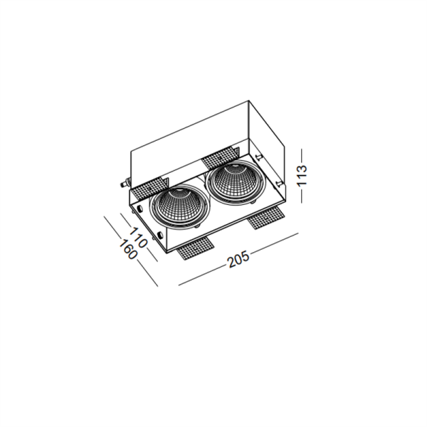 LDC360-Rimless COB 18W grille light led ceiling light - Image 2