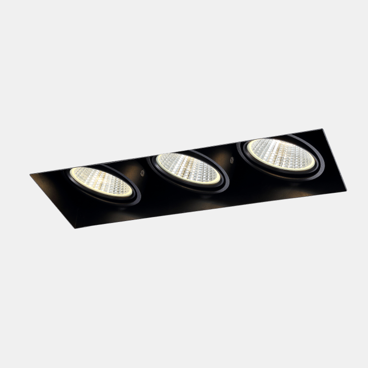 LDC361-3*9W Rimless COB grille light led ceiling light