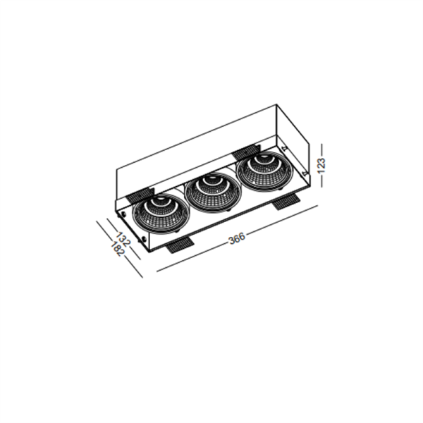 LDC364-Rimless COB 36W grille light led ceiling light - Image 2