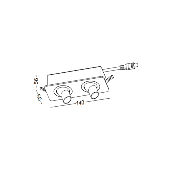LDC369-2*3W Modern style led cabinet light - Image 2