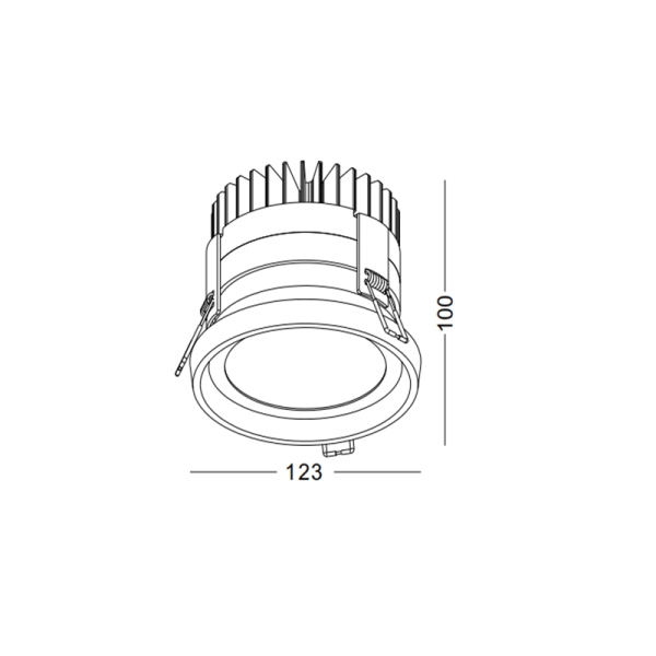 LDC412-12W Led outdoor ceiling light - Image 3