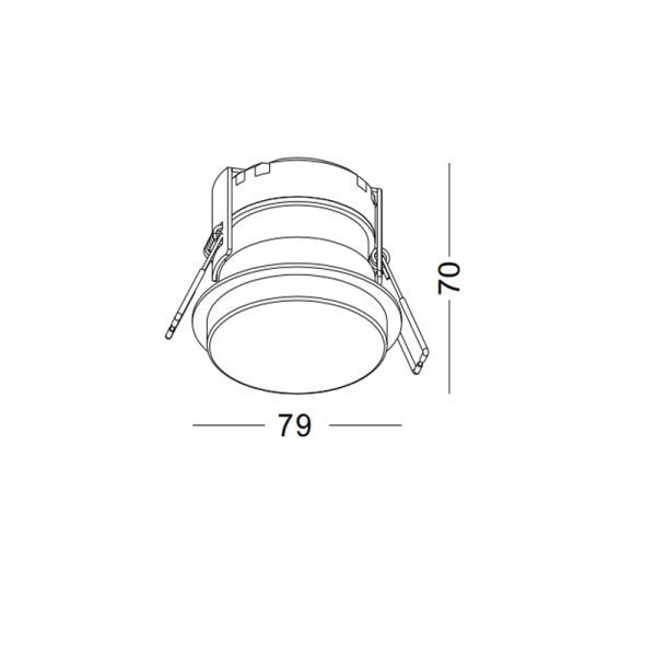 LDC414-6W Led outdoor ceiling light - Image 2