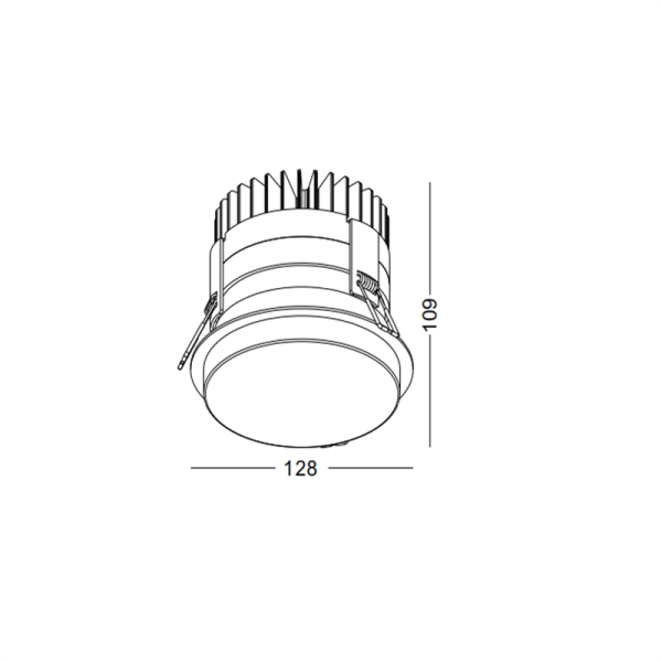 LDC415-12W Led outdoor ceiling light - Image 3