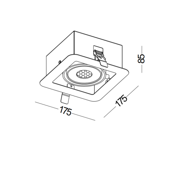 LDC418-9W Modern style led grille light - Image 2