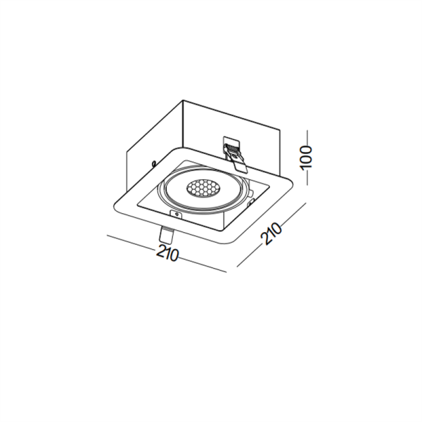 LDC420-16W Cob led grille light - Image 2