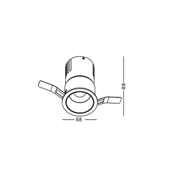 LDC427-12W Cob led bedroom recessed spot light - Image 2